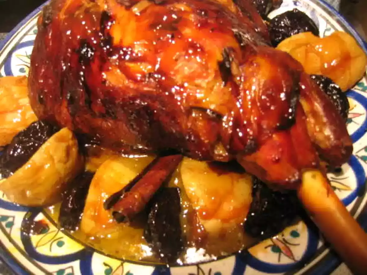 Tajine de coings et pruneaux