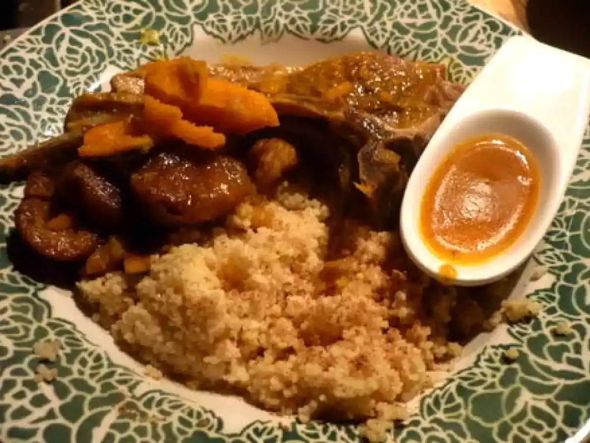 Tajine de côtes d'agneau au potimarron et aux châtaignes - photo 2