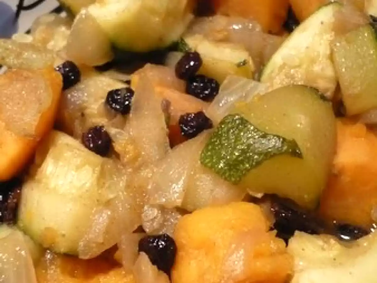 Tajine de courgettes aux patates douces