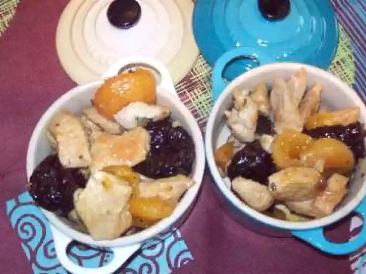 Tajine de Dinde aux abricots et Pruneaux