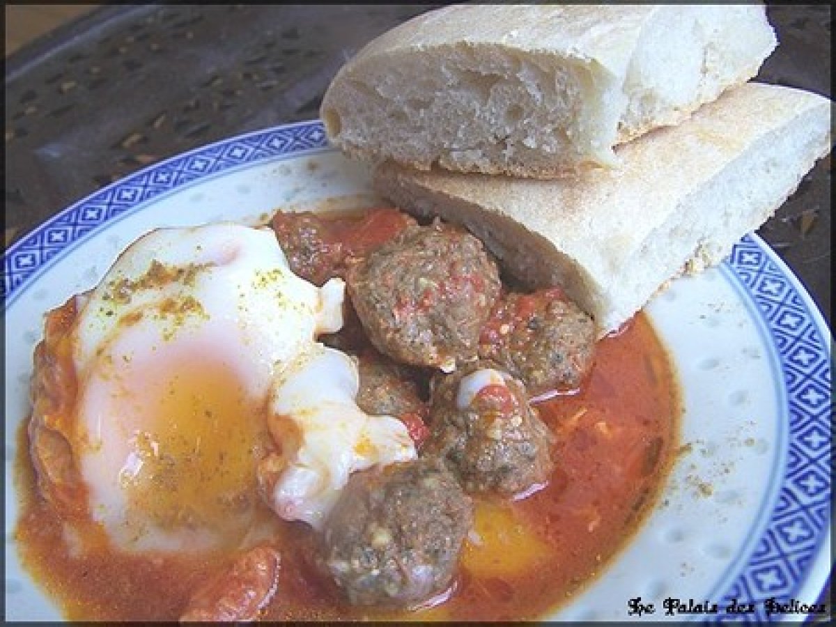 Tajine de kefta aux oeufs ( maroc ) Recette Ptitchef