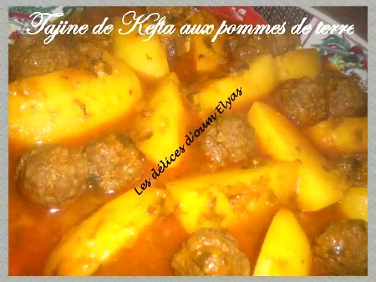 Tajine de Kefta aux pommes de terre