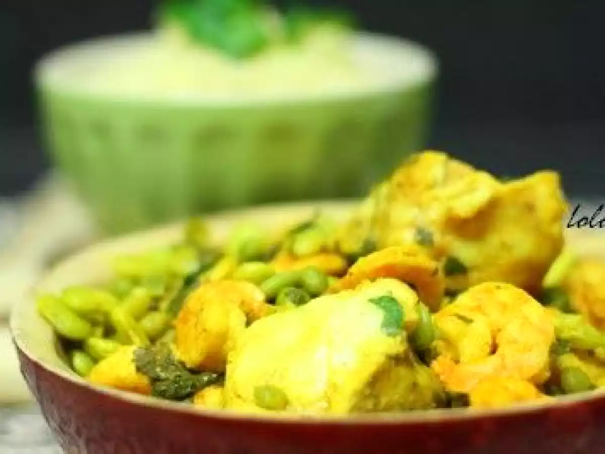 Tajine de lotte et crevettes aux légumes de printemps - photo 3