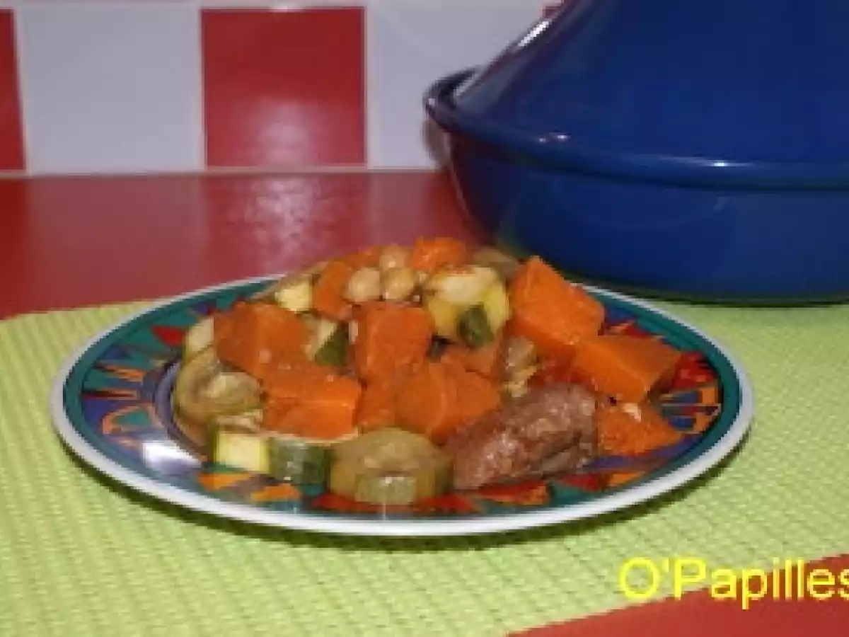 Tajine de potimarron et légumes de l?été