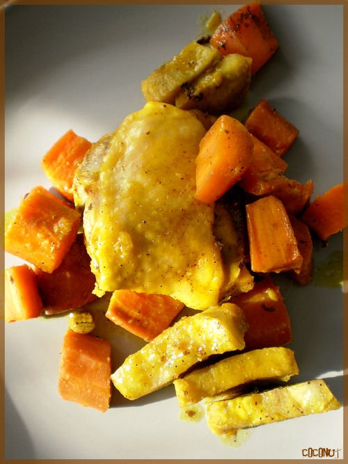 Tajine de poulet à la patate douce Recette Ptitchef
