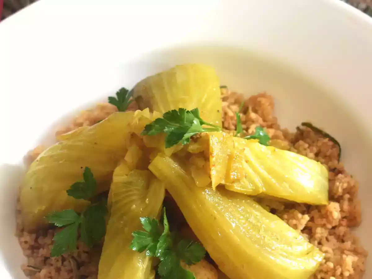 Tajine de poulet au fenouil