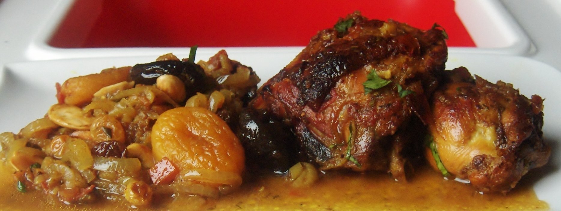 Tajine de poulet au miel et fruits secs Recette Ptitchef