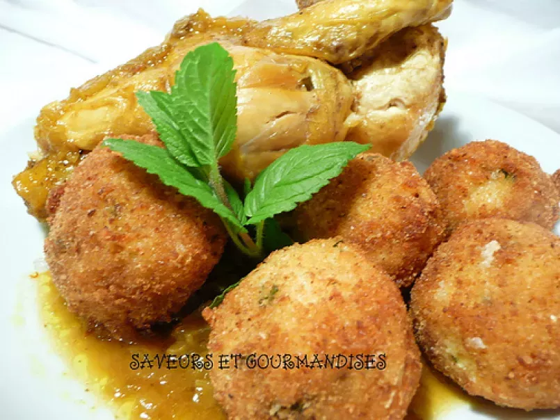 Tajine de poulet aux boulettes de couscous., photo 1