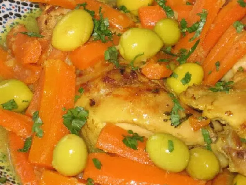 Tajine de poulet aux carottes