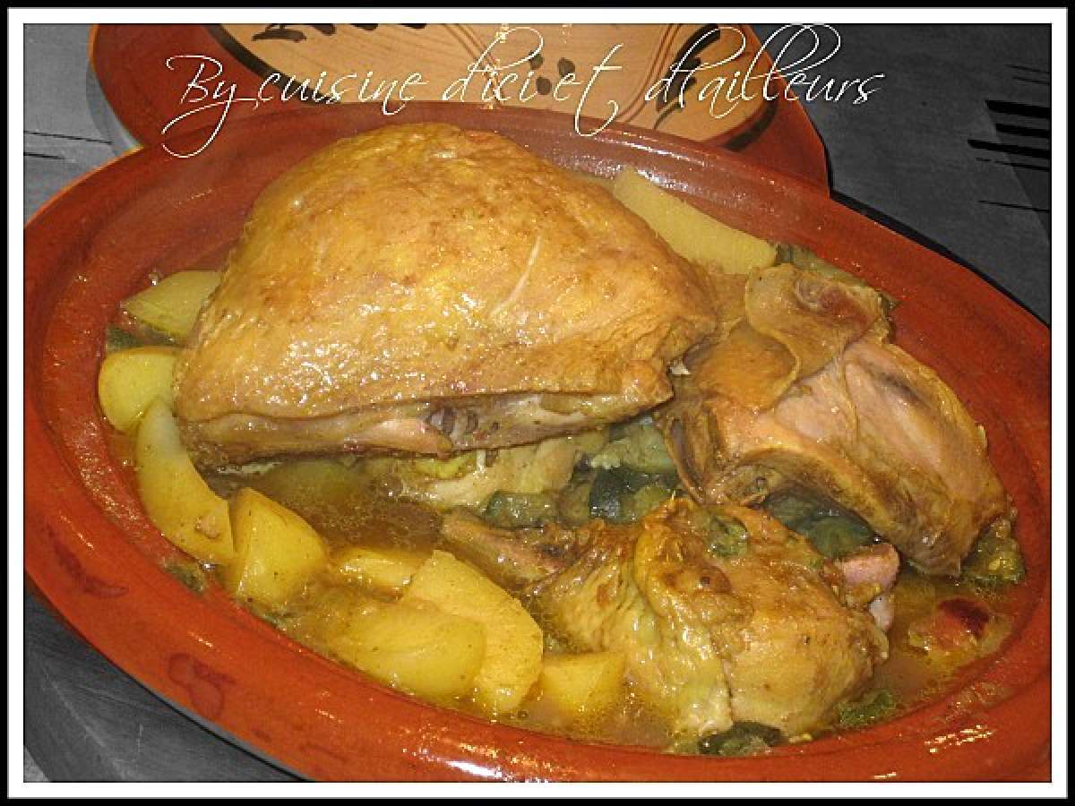Tajine de poulet aux courgettes, Recette Ptitchef