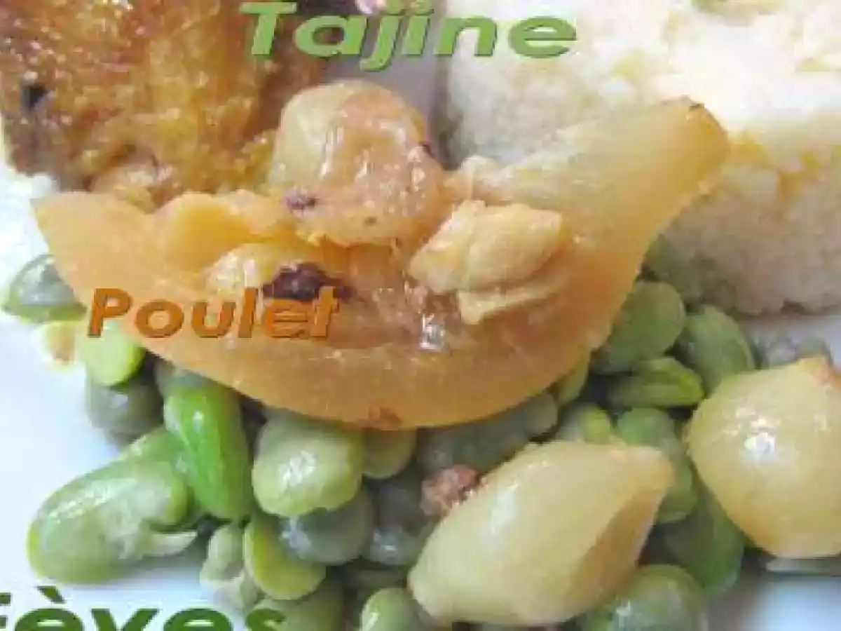 TAJINE DE POULET AUX FEVES