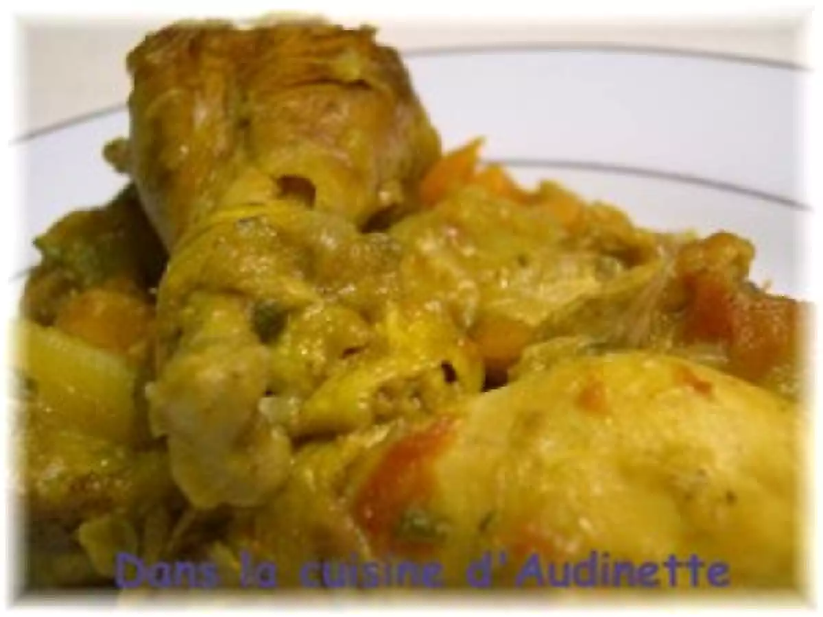 Tajine de poulet aux légumes