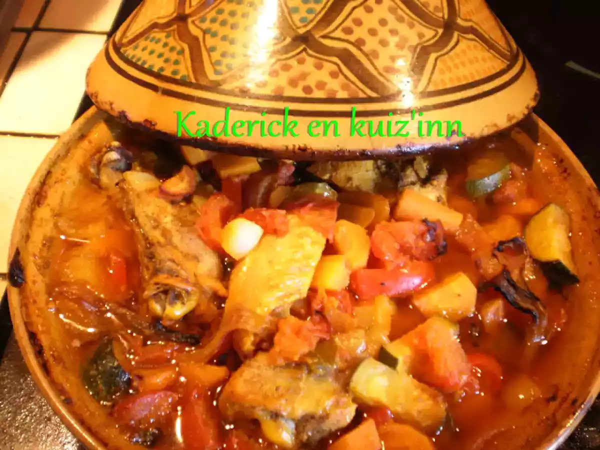Tajine de Poulet aux Légumes et Citron confit