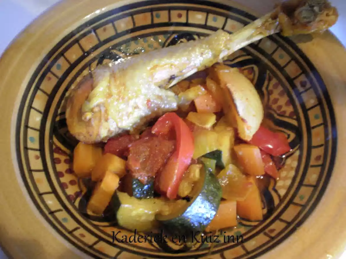 Tajine de Poulet aux Légumes et Citron confit - photo 2