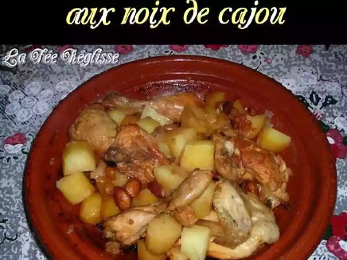 Tajine de poulet aux noix de cajou