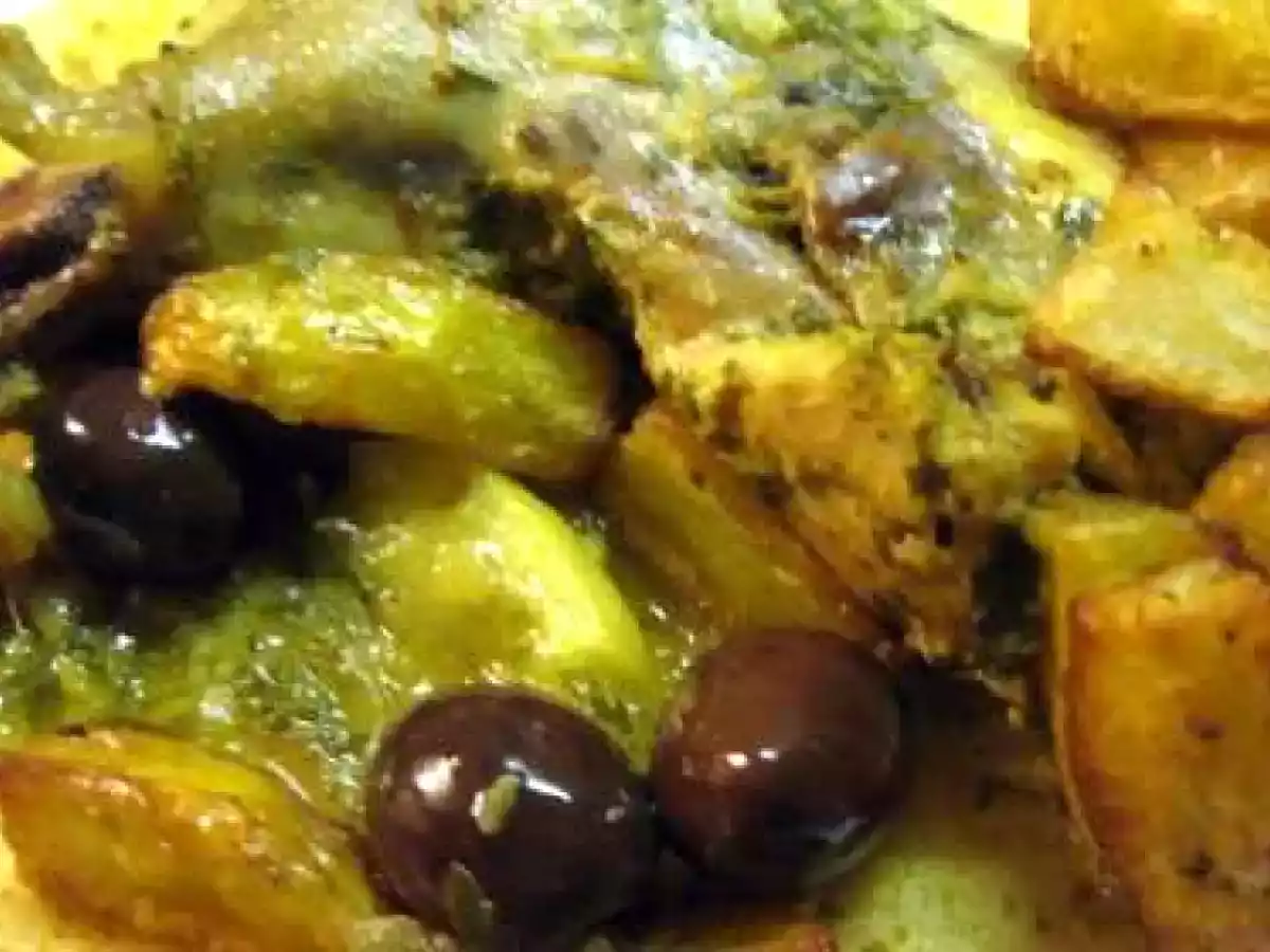 Tajine de poulet aux olives et citrons confits - photo 2