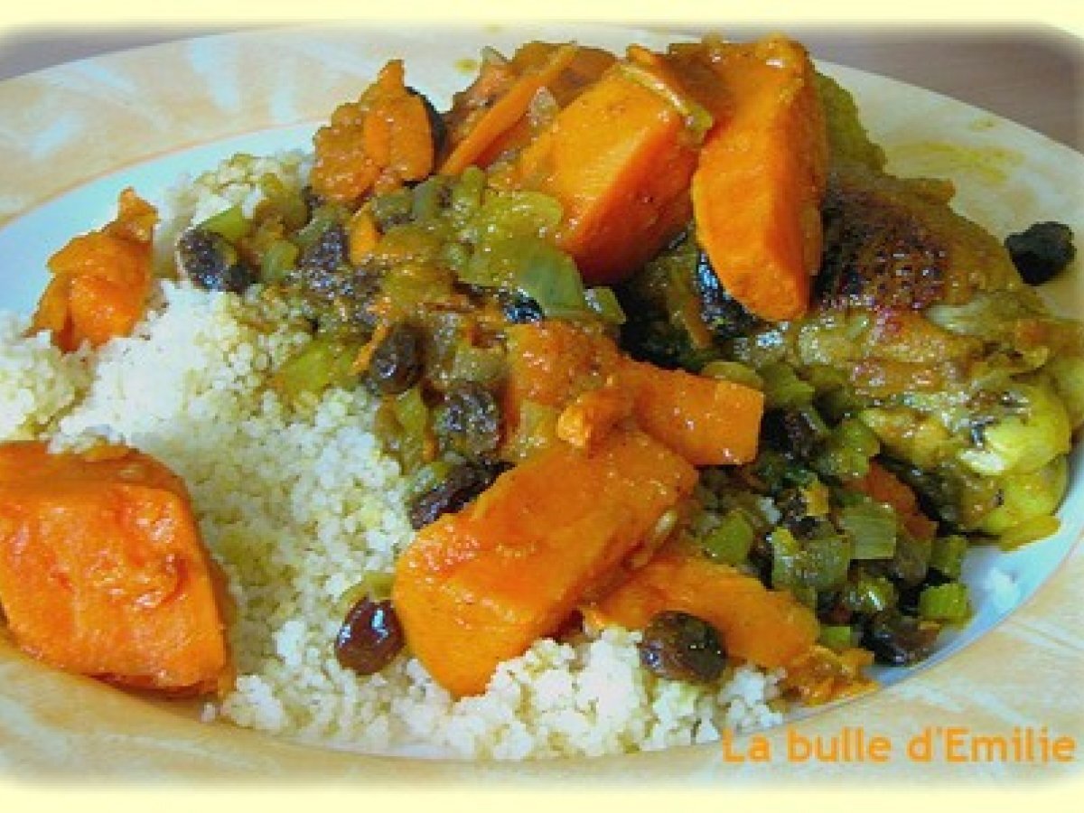 Tajine de poulet aux patates douces très très miam ! Recette Ptitchef