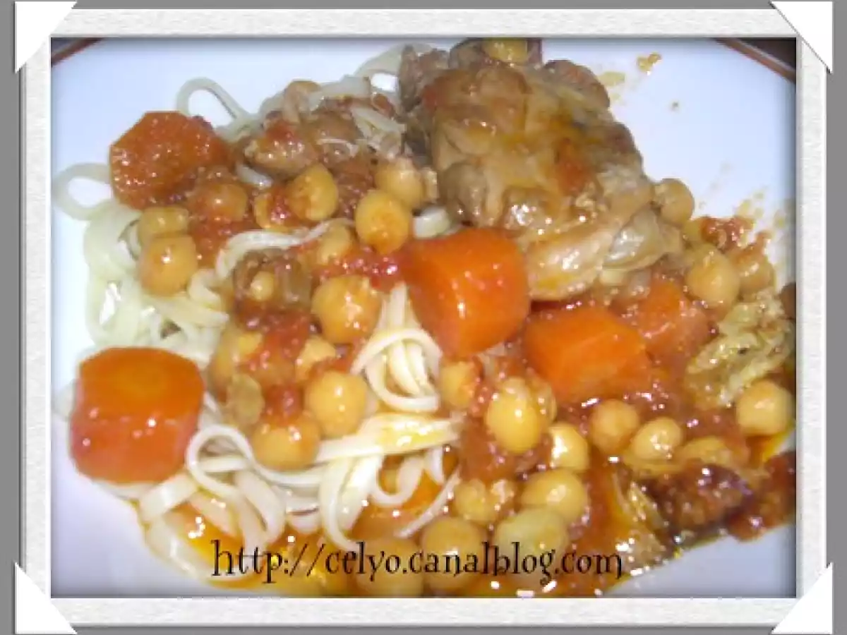 Tajine de poulet aux pois chiches - photo 2