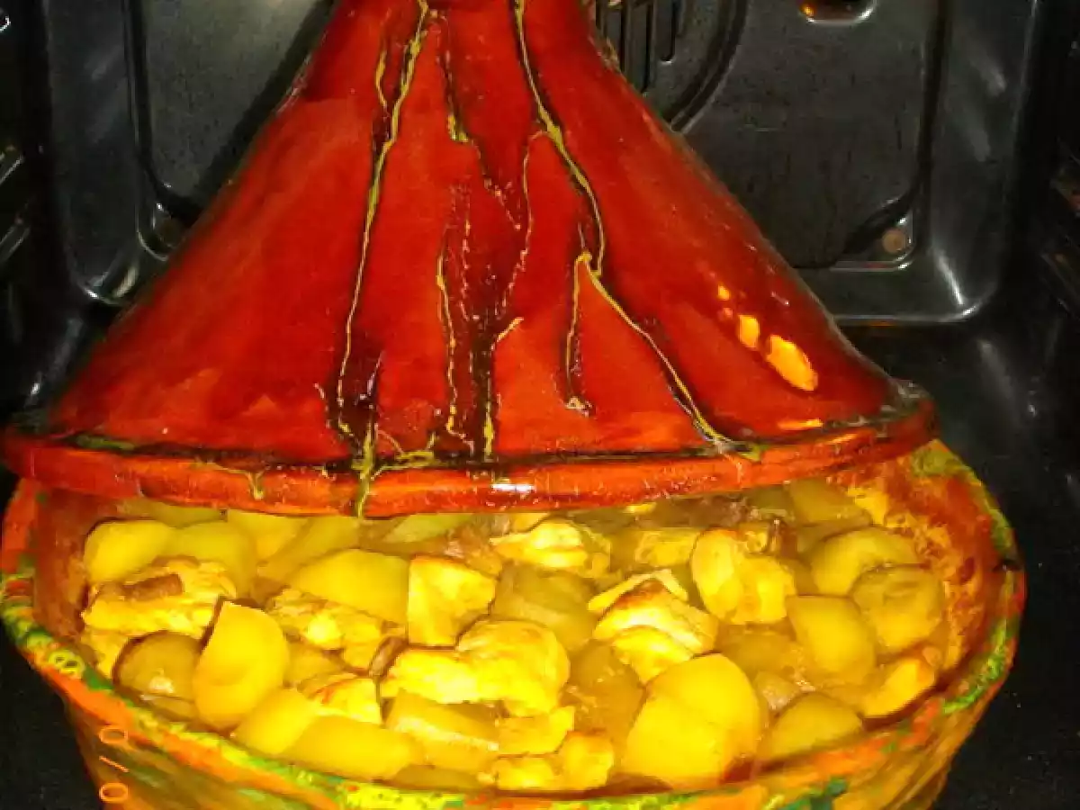 Tajine de poulet aux pommes de terre