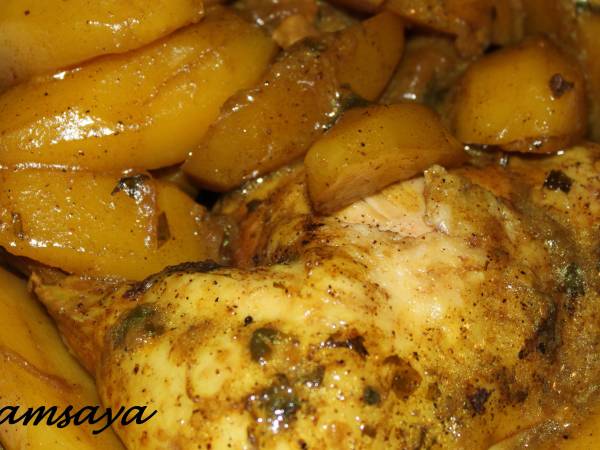 tajine de poulet aux pommes de terre