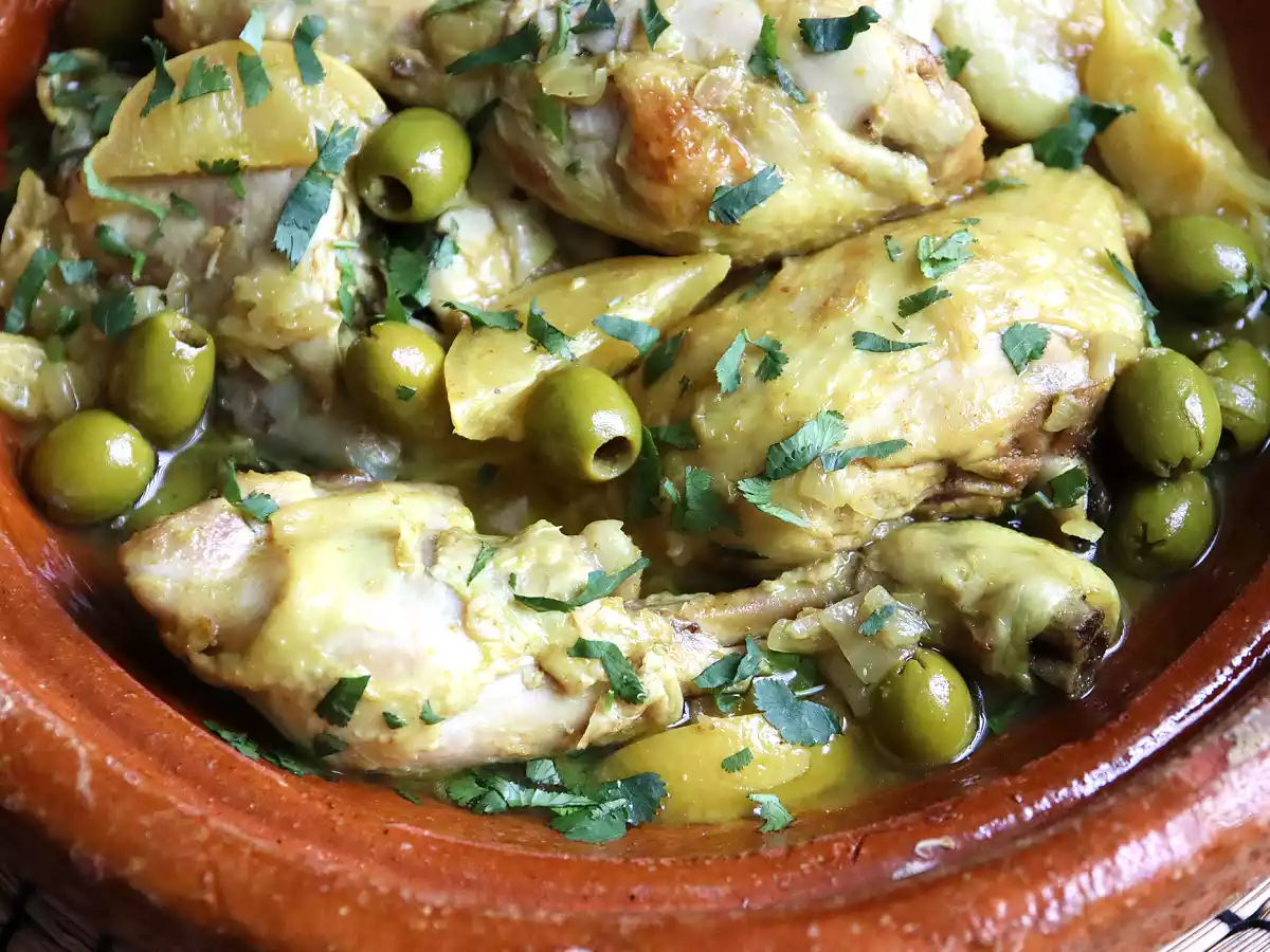 Tajine de poulet, citron et olives (hyper facile à faire !) - photo 2