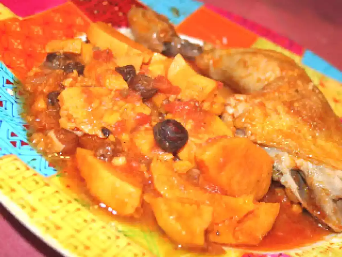 Tajine de poulet et patates douces