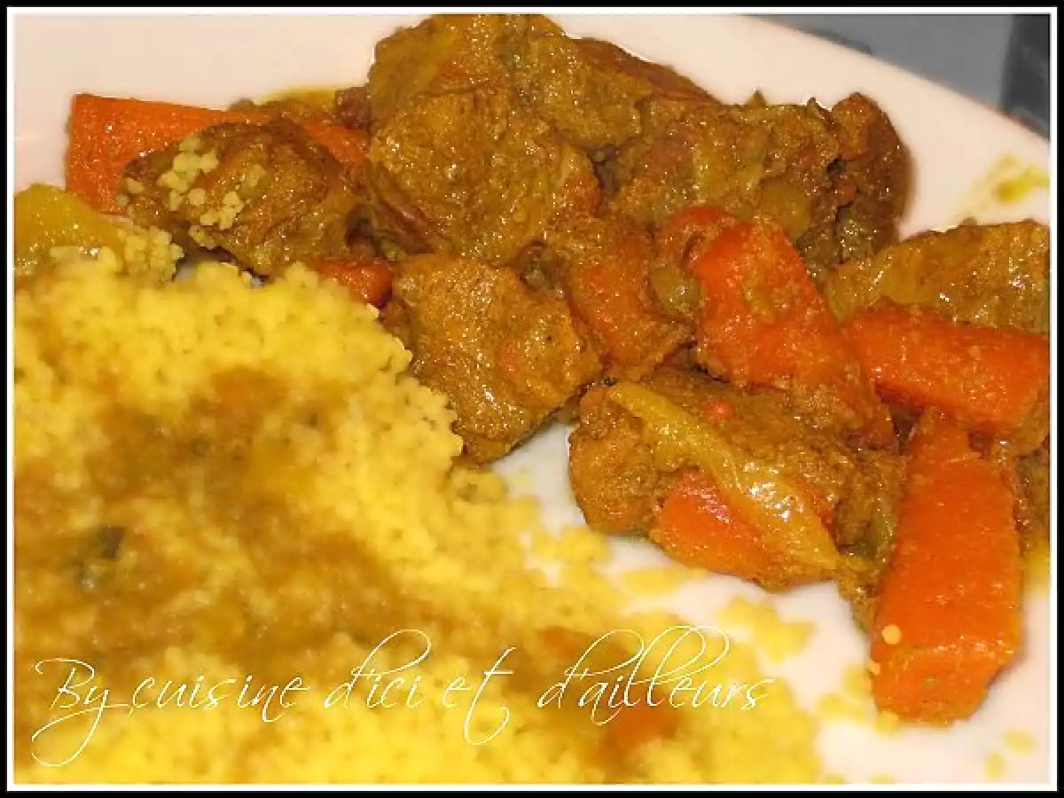 Tajine de veau aux carottes & miel