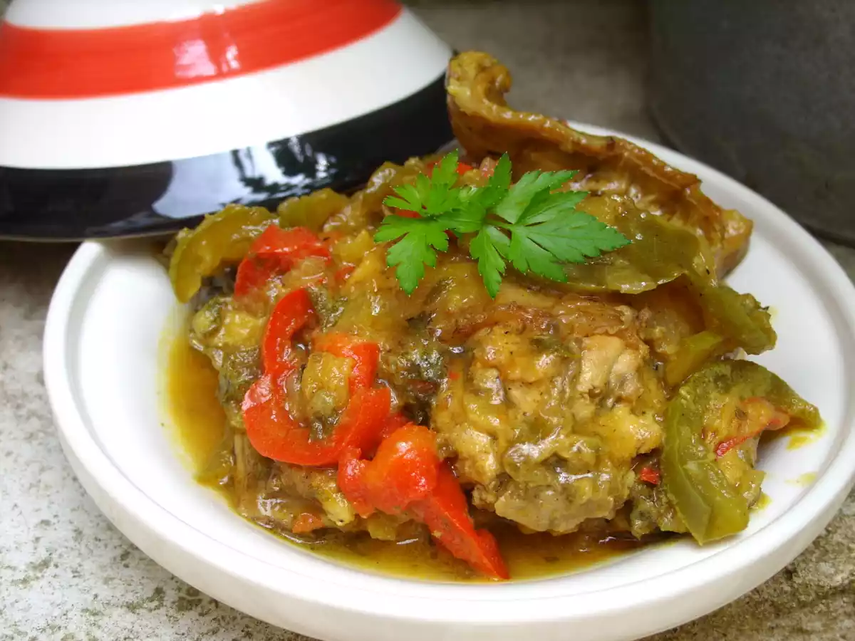 Tajine de veau aux Coings et aux pruneaux - photo 2