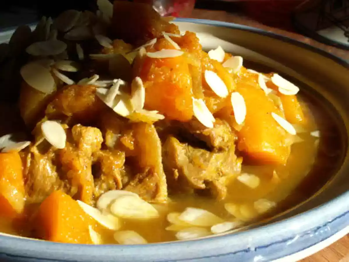 Tajine de veau, butternut et abricots moelleux