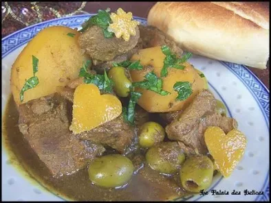 Tajine de viande aux pommes de terre et aux olives ( Maroc ) - photo 3