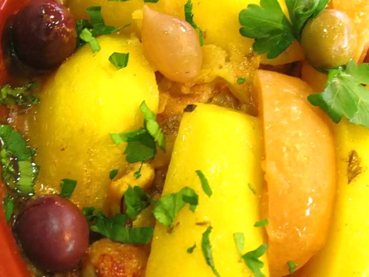 TAJINE POULET AUX OLIVES & CITRONS CONFITS manger ou ne pas manger avec les doigts - photo 2