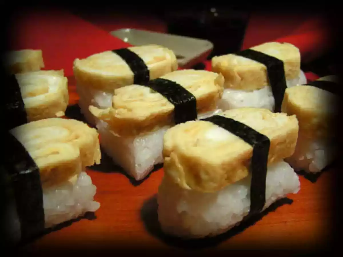 Tamago yaki... ou nigiri sushi à l'omelette feuilletée japonaise ! - photo 2