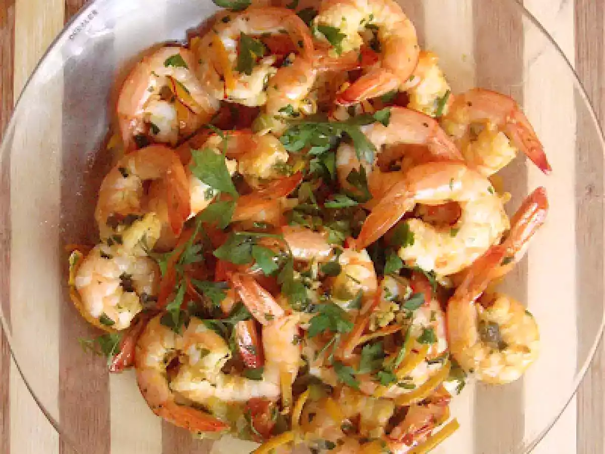 Tapas 7 : Gambon con naranja