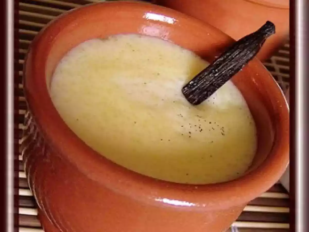 Tapioca au lait et à la vanille et un petit extra...