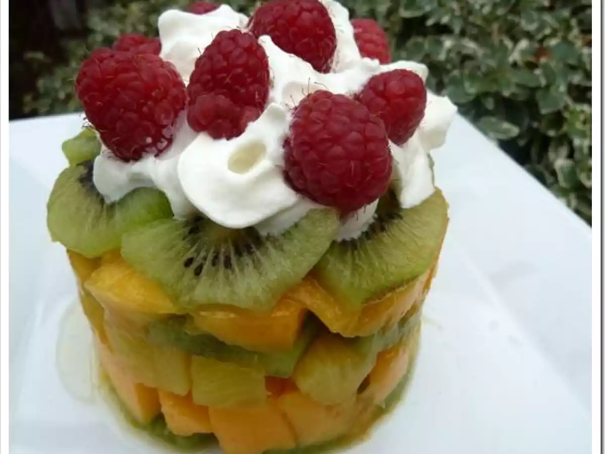 TARTAGE EXOTIQUE ANANAS-MANGUE-KIWIS