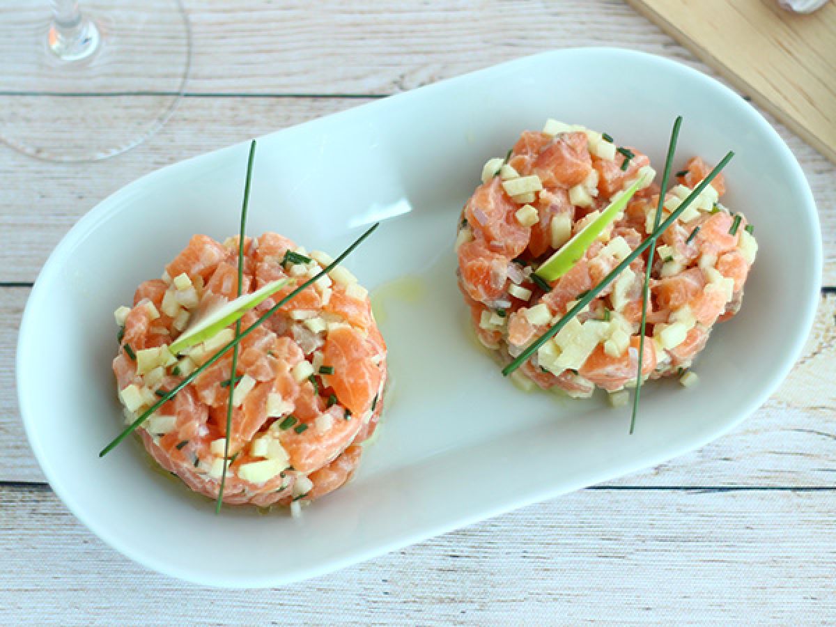 Tartare bien frais au saumon et pomme verte - photo 3