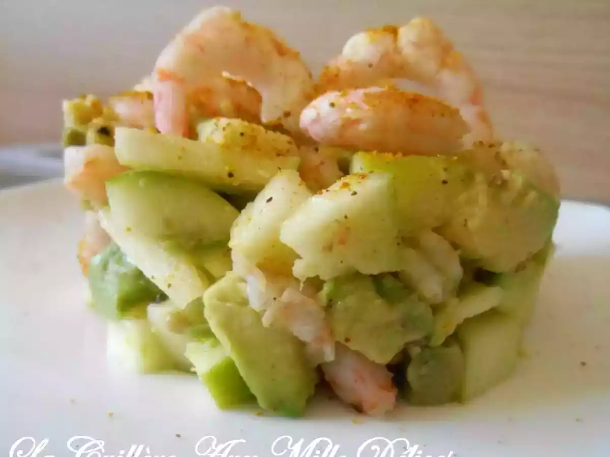 Tartare crevette, pomme verte & avocat - photo 2