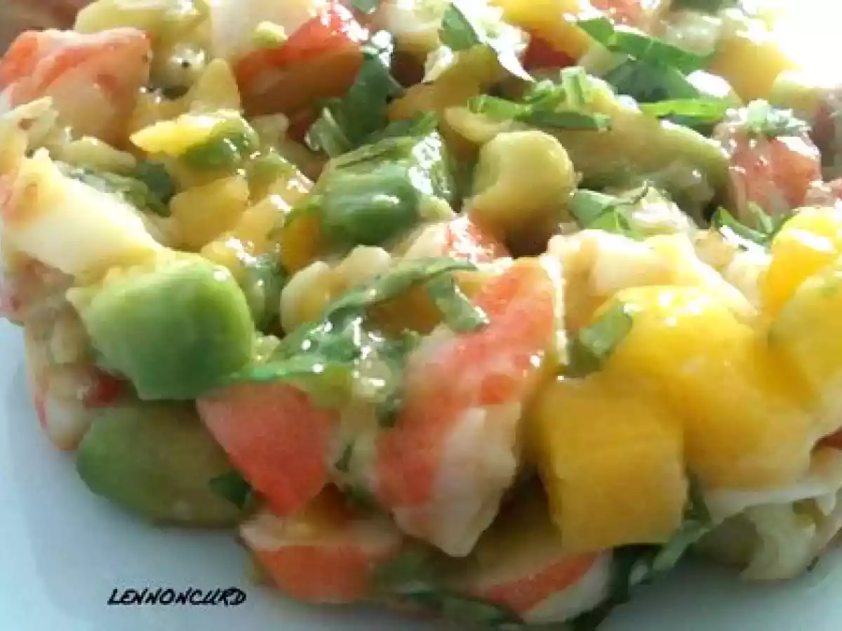 Tartare crevettes avocat et mangue - photo 2