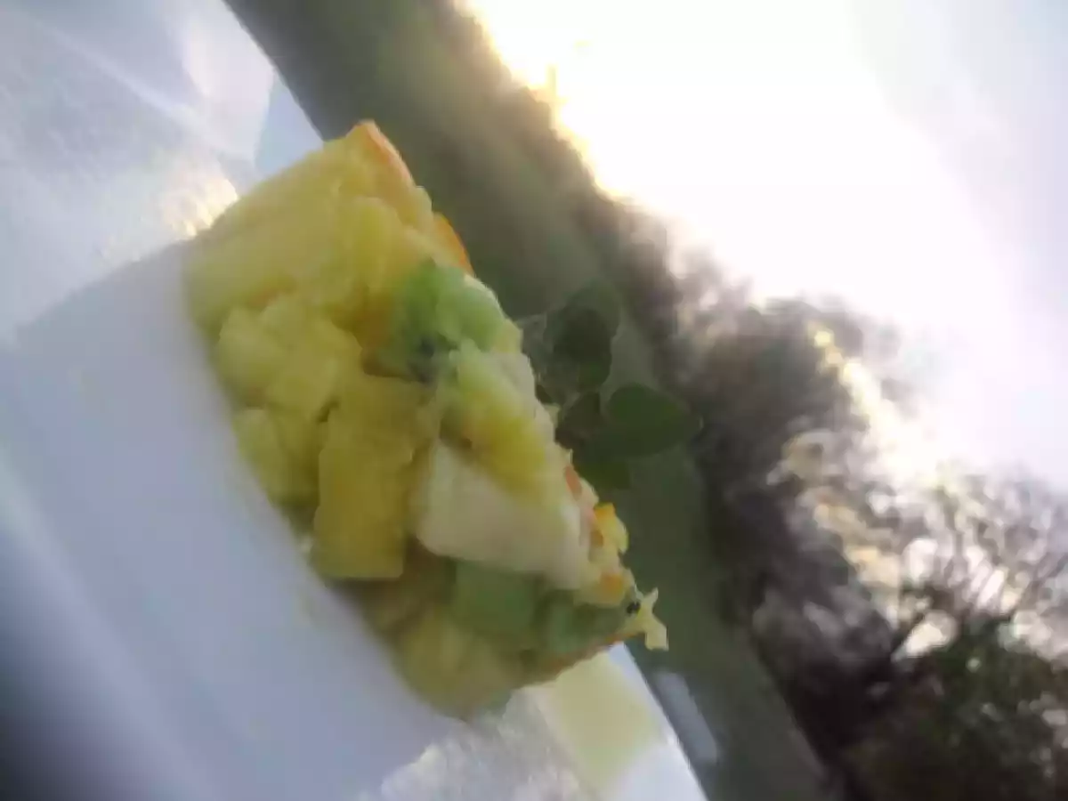 Tartare d'ananas kiwis et oranges
