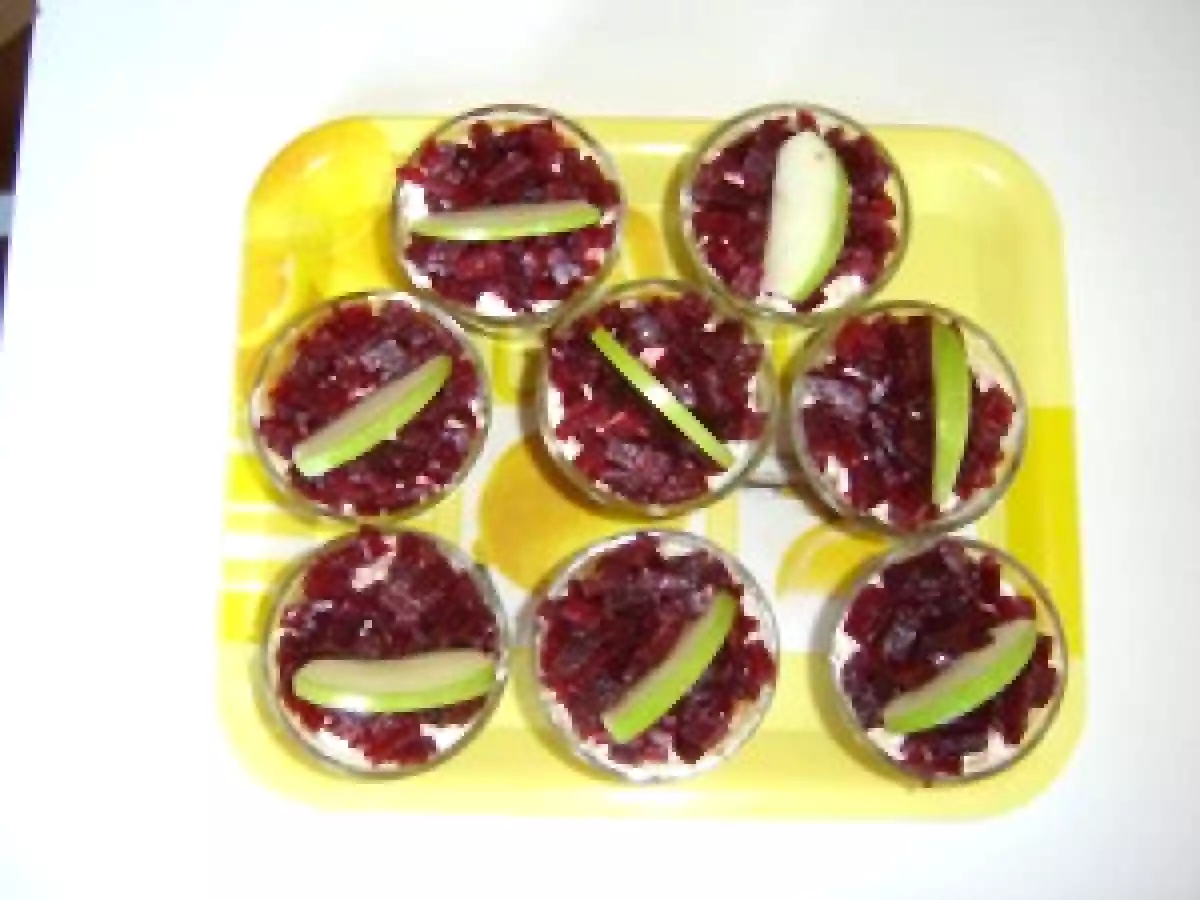 Tartare de betterave à la truite fumée pour un départ en Turquie réussi !