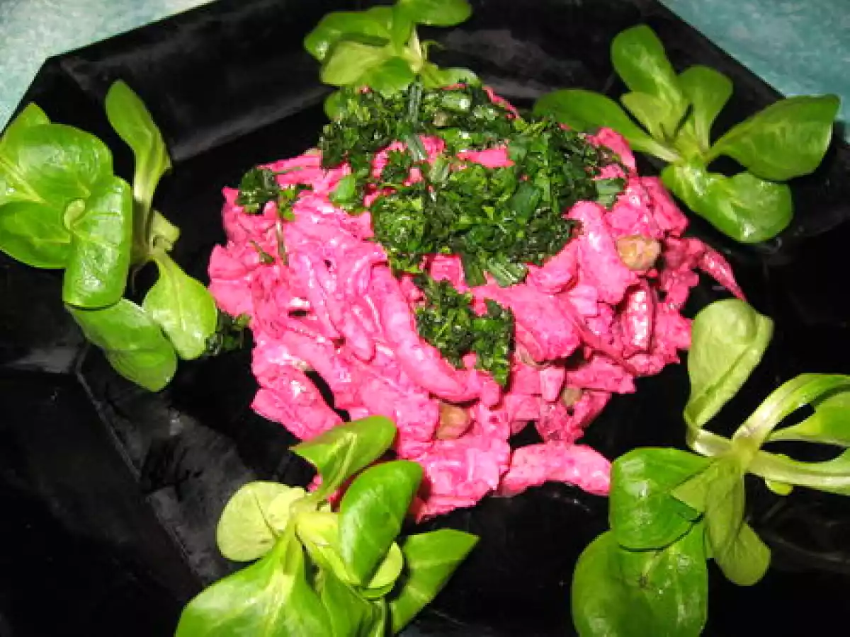 Tartare de betteraves aux fines herbes