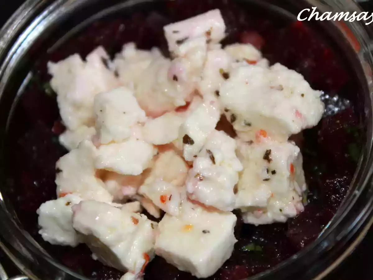 Tartare de betteraves et son nid de feta - photo 2