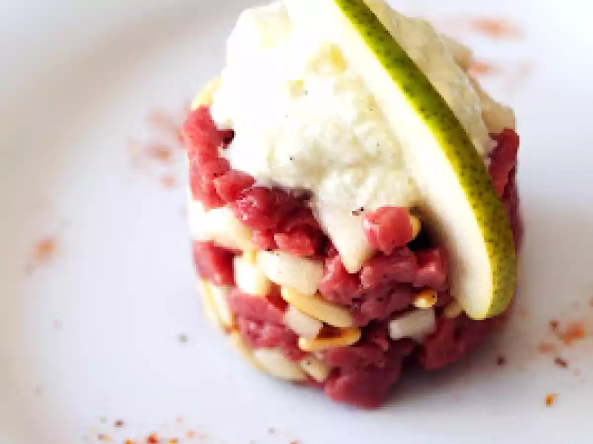 Tartare de bœuf Angus au Roquefort, 