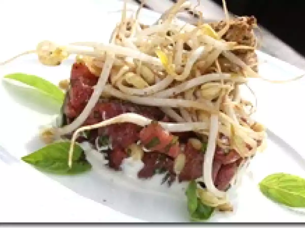 Tartare de Boeuf au Couteau et Crème de Gorgonzola