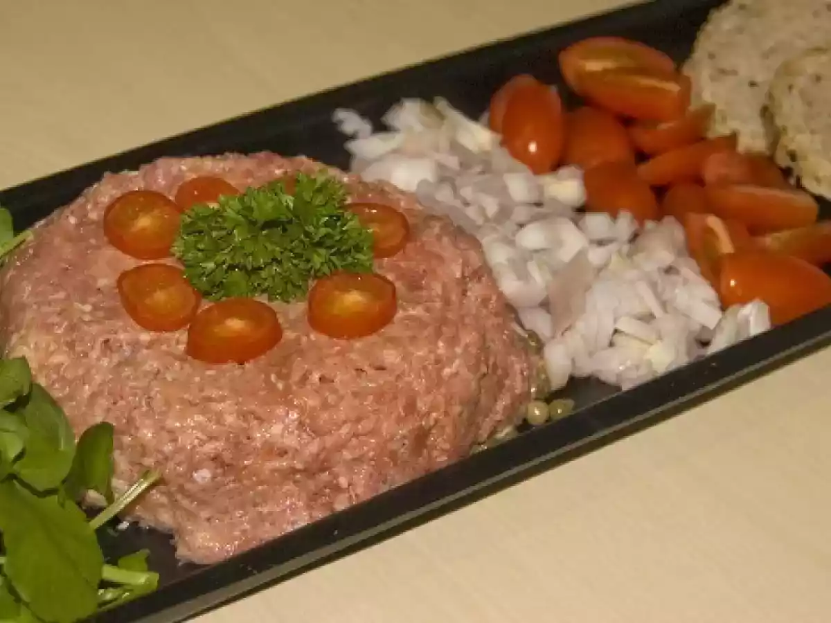 Tartare de boeuf aux saveurs asiatiques