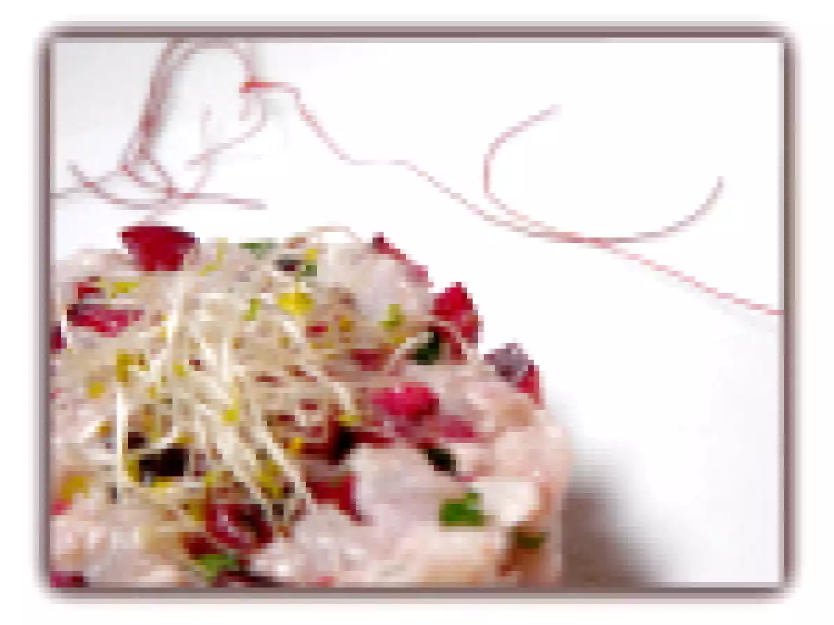 Tartare de daurade aux cerises