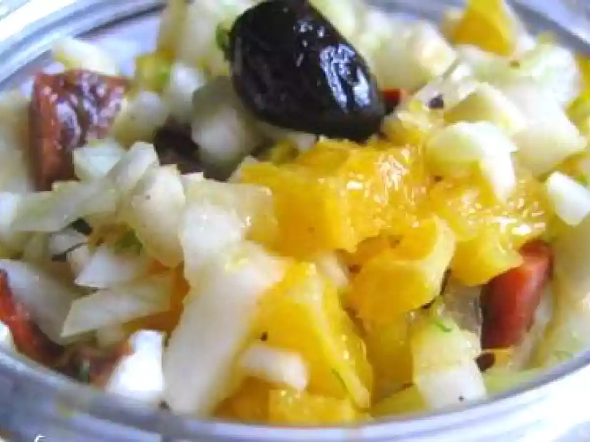 TARTARE DE FENOUIL ORANGE ET CHORIZO