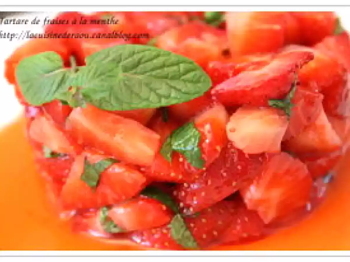 Tartare de fraises à la menthe - photo 2