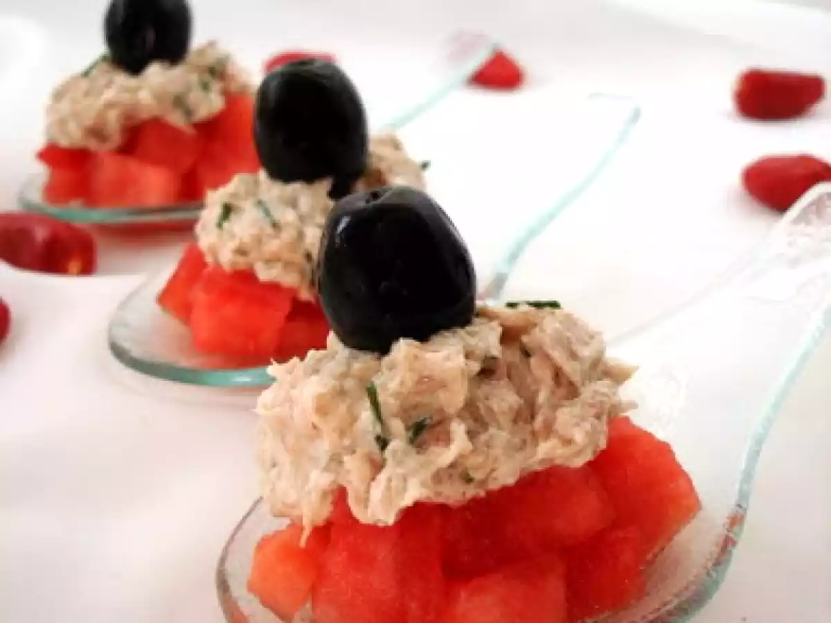 TARTARE DE PASTÈQUE AU THON