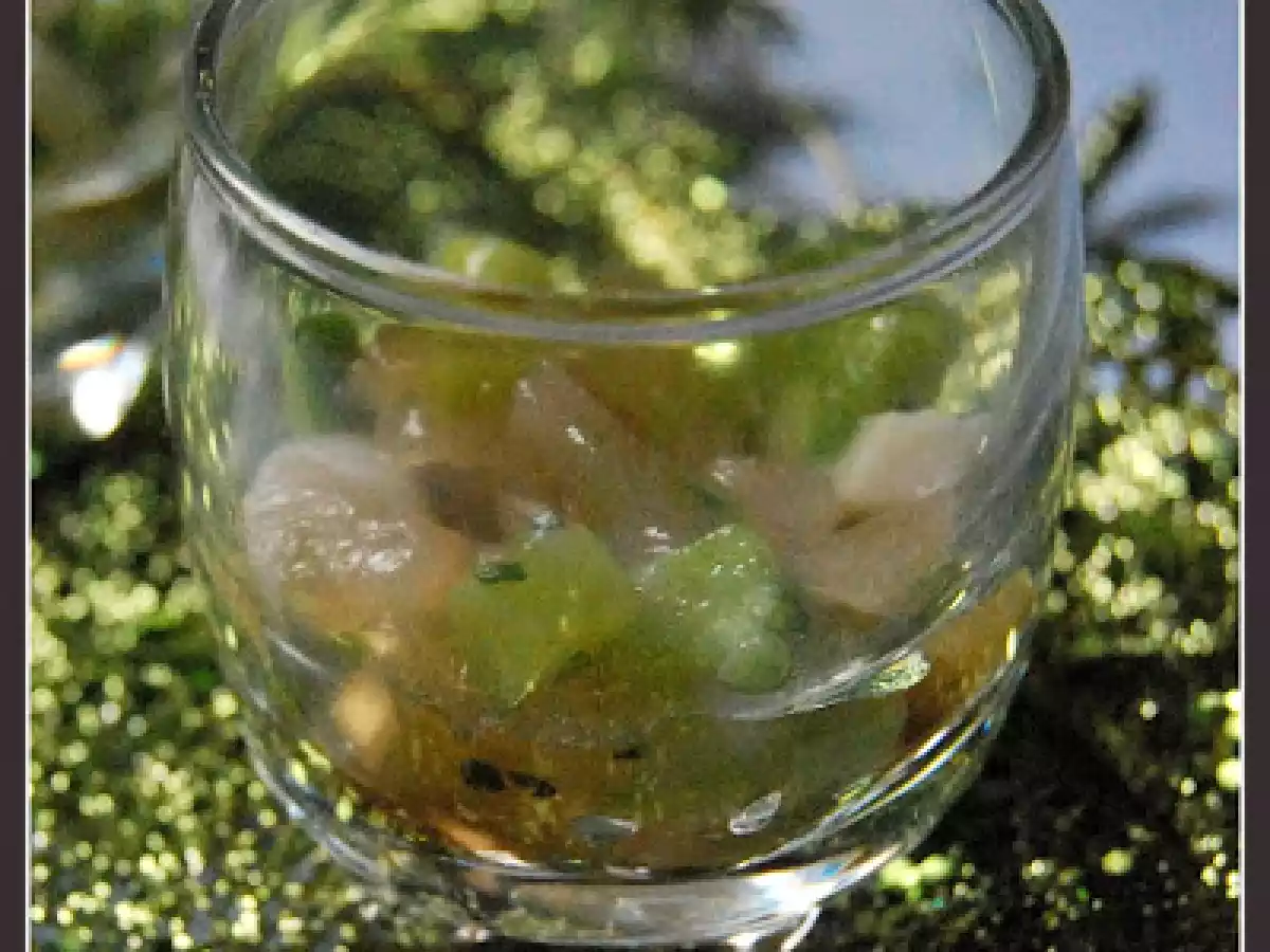Tartare de Saint-Jacques à la poire et concombre - photo 2